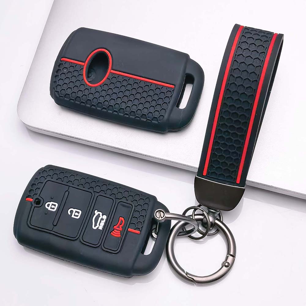 Key Fob Cover for Hyundai with Keychain Anti-Scratch Guard Shockproof Protection Soft Grip Texture Responsive Button Touch Dust Resistant Cover