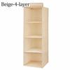 Closet Container Drawer Cotton Wardrobe Storage Bags Hanging Storage Pouch Clothes Organizer