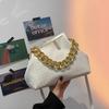 Solid Color Trend Weaving Crossbody Bags For Women Small Clutch Female Party Handbags And Purses Lady Shoulder Bag Simple