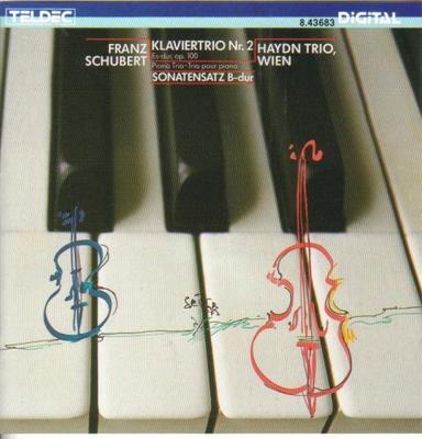 CD HAYDN TRIO VIENNA  Schubert  Piano Trio Op.100Sonata 843683 TELDEC 1987 Germany Classical Used