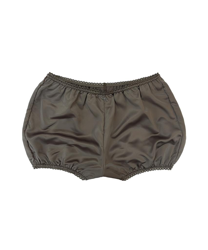 Chelikwili Suede Satin Peek Mini Sk - Khaki