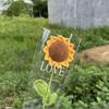 1/3Pc Hand-Woven Creative Knitting Bouquet Hand Knitting Sunflower Artificial Bouquet Decoration Fake Flowers