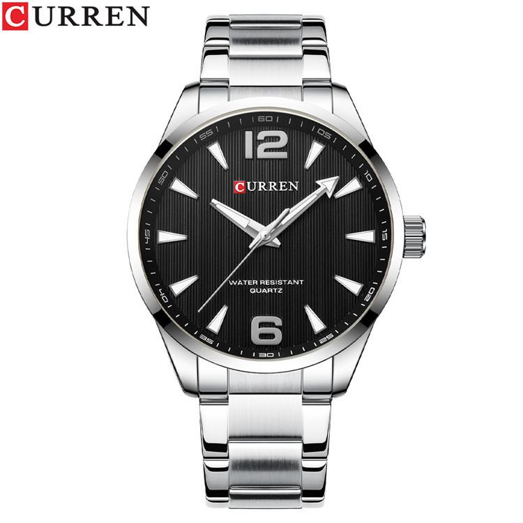 CURREN Men's Steel Strap Business Watch Quartz Men's Watch Simple Style Fashion