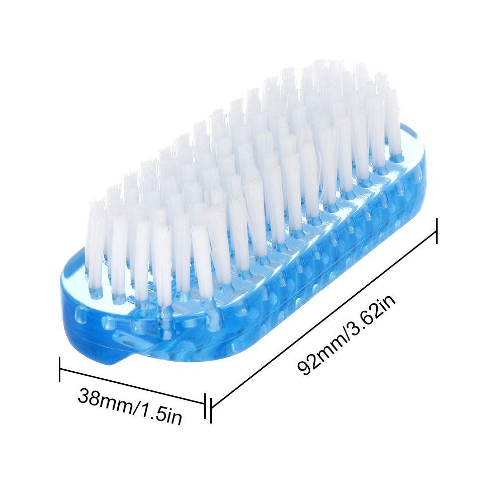 Remove Dirt Double Sided Dust Cleaning Manicure Tools Nail Cleaning Scrubbing Brushes Nail Brush
