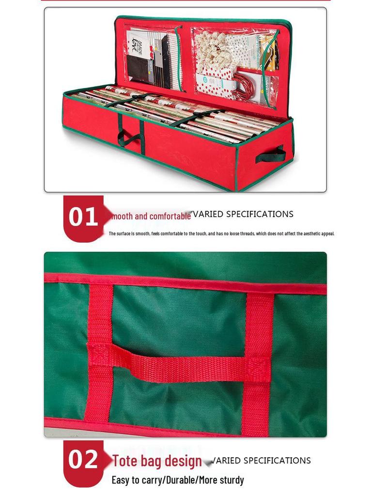 Oxford Cloth Christmas Tree Storage Bag - Moisture-Proof, Dust-Proof, Sun-Resistant for Ornaments and Under-Bed Storage