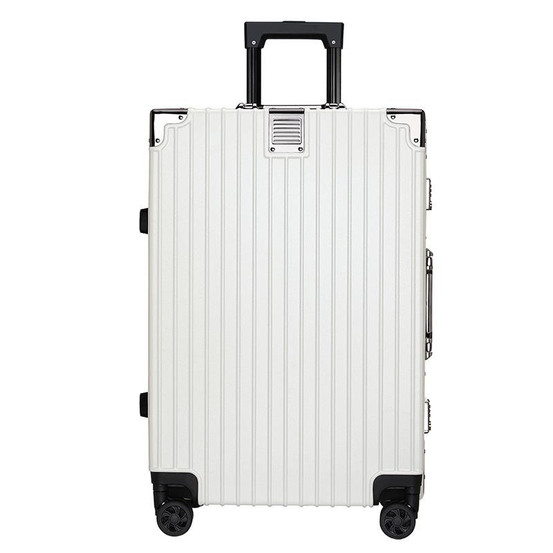 28" Women's Suitcase: Thick Aluminum Frame, Large Capacity, Silent Universal Wheels, Durable Travel Design. Logo Customization Available.