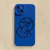 Phone Case For iPhone 14 Pro Max 15 11 12 13 Pro Mini XS XR X 7 8 Plus SE 2022 Funny Cartoon Man Soft Silicone Bottom Cover