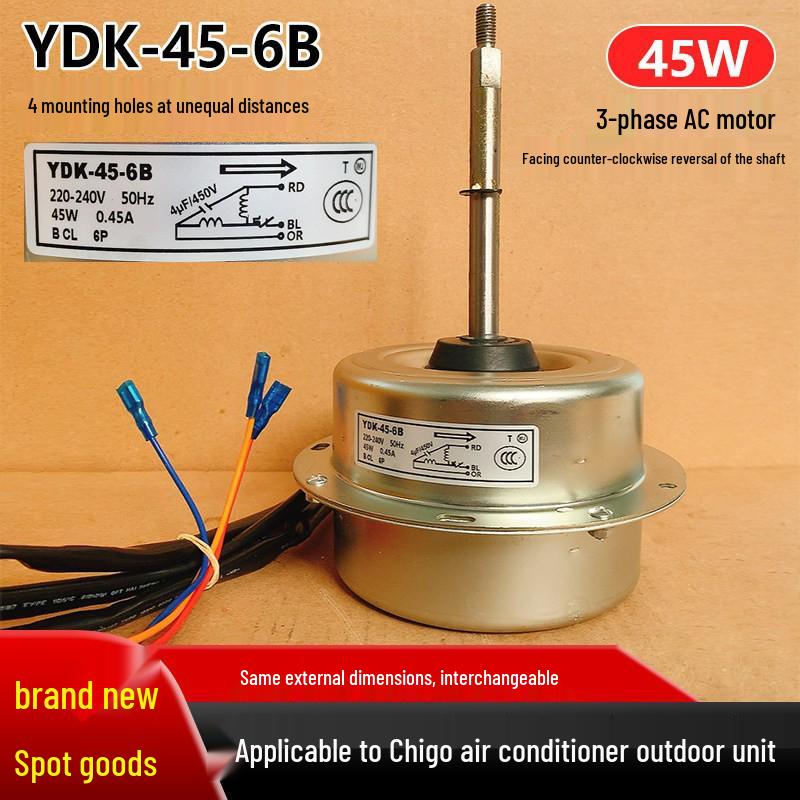 YDK-45-6B 45W Außenlüftermotor für Chigo Klimaanlage mit speziellem Lochabstand