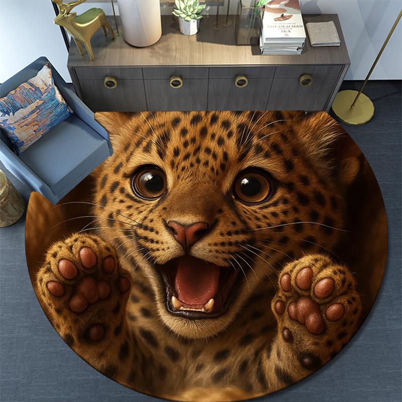 

Cartoon Print Round Area Rug,Carpet Rug for Living Room Bedroom Sofa Playroom Decor,Non-slip Floor Mat 80cmx80cm