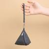New Mini Triangle Coin Purse Canvas with Lanyard Coin Change Wallet Portable Earphone Bag