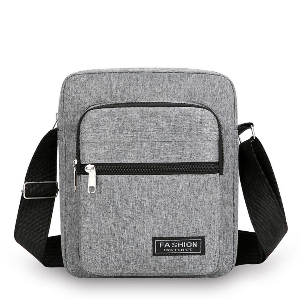 Casual Large Crossbody Bag Oxford Grey Messenger Satchel Shoulder Bag Men