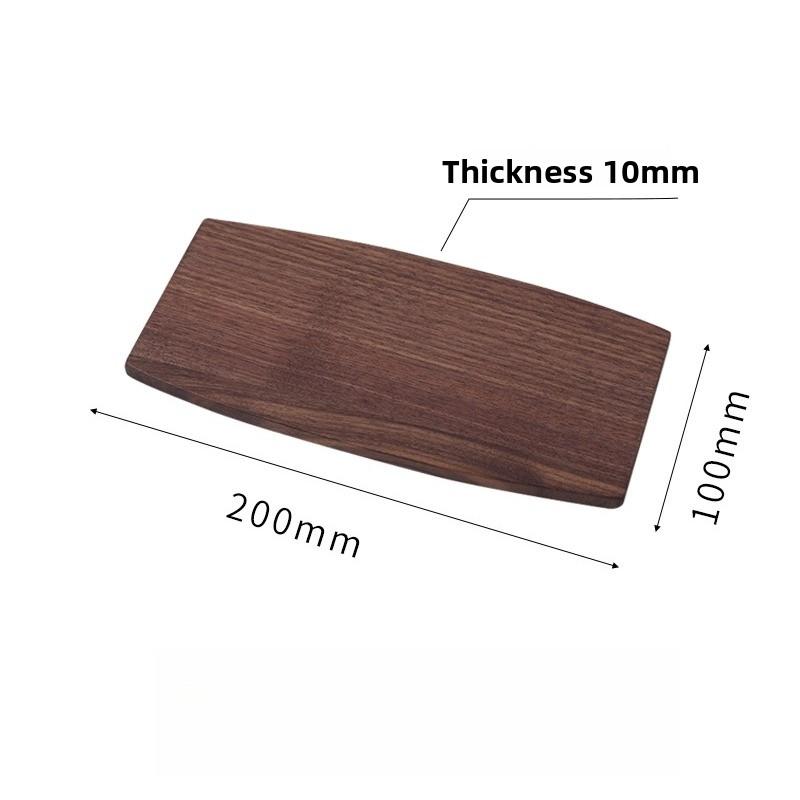 1PC Black Walnut Coffee Utensils Tray Wooden Afternoon Tea Dessert Tray Solid Wood Tea Set Household Natural Materials