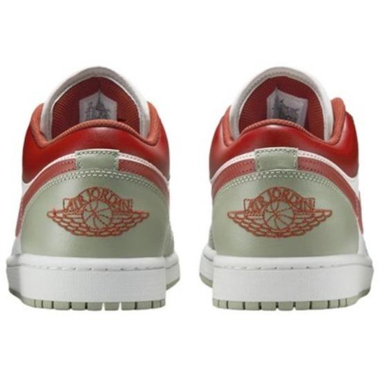 Jordan Air Jordan 1 Low top Vintage Basketball Shoes Unisex Green 553558-133