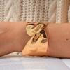 Personalized Bracelet, Stylish Design, Metal Glossy Irregular Bracelet.