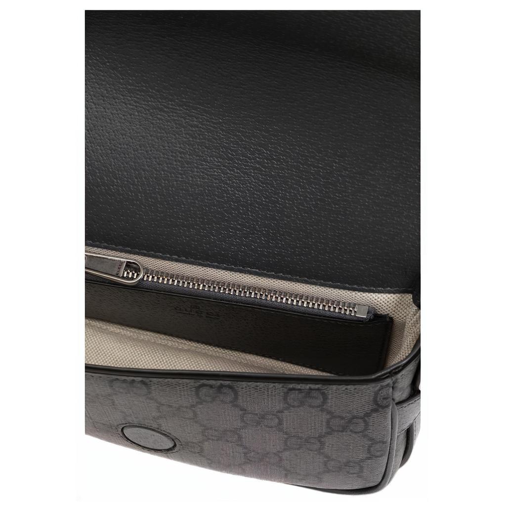 Gucci Ophidia Magnetic Snap Detachable Adjustable Shoulder Strap Canvas And Leather Crossbody Bag Super Mini Men Shoulder Bag 795466-2ZGMN-1244