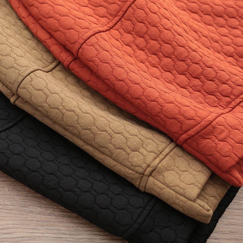 New Women's Spliced   Loose Pullover Western Style Retro Versatile Casual Long Sleeve Sweater