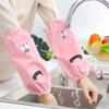 1 Pair Oilproof Anti Fouling Elastic Cuffs Kitchen Oversleeves Cartoon Cloud Bear Print Cleaning Oversleeves Household Supplies