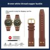 20mm 21mm 22mm Niete Echtes Leder Uhrenarmband Für IWC Mark 18 Pilot Kleiner Prinz Vintage braunes Band Rindsleder Uhren Zubehör