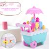 Simulation   Trolley Toy Supermarket   Ice Cream Cart Set With Light
