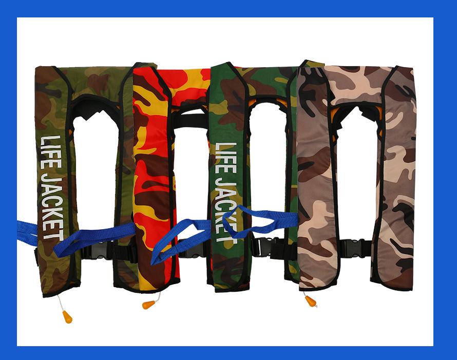 Inflatable Lightweight Adult Fishing Life Jacket with High Buoyancy for Boating, Portable and Automatic CCS Model