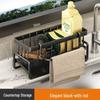 Kitchen Sink Faucet Storage Rack with Drainage for Rags, Spices, and Utensils CDN