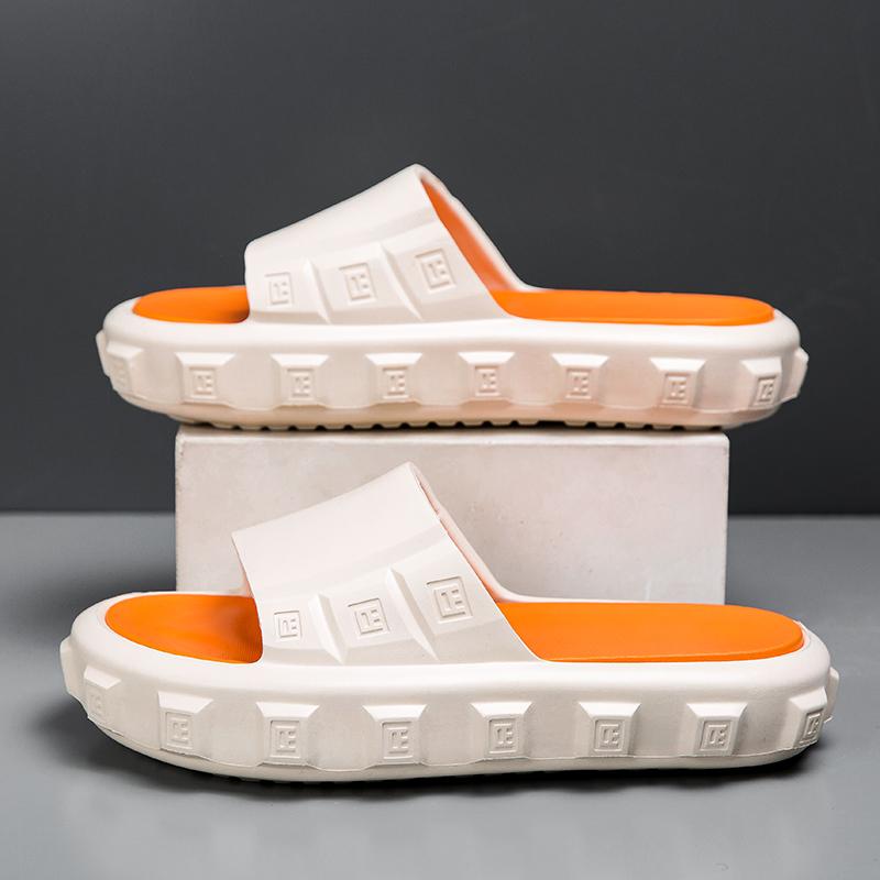 Fashion 2025 New Men Massage Slippers Slides Indoor Outdoor Sandals Beach Casual Shoes Comfortable Sole Men's Slippers Big Size 40-45