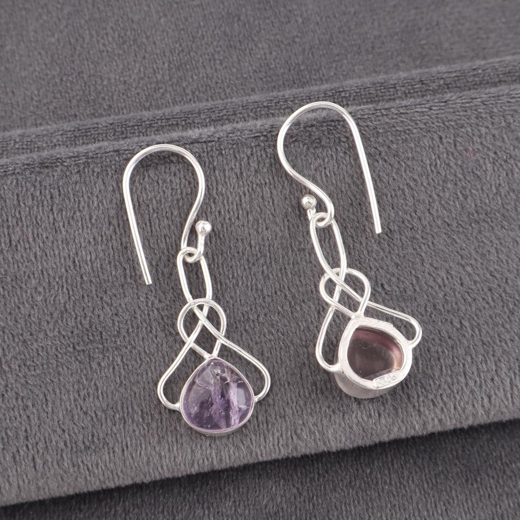 Ametrine Jewelry, Handmade 925 Solid Sterling Silver Earrings, Handmade Spiritual Earrings, Amazing Ametrine Jewelry For Women