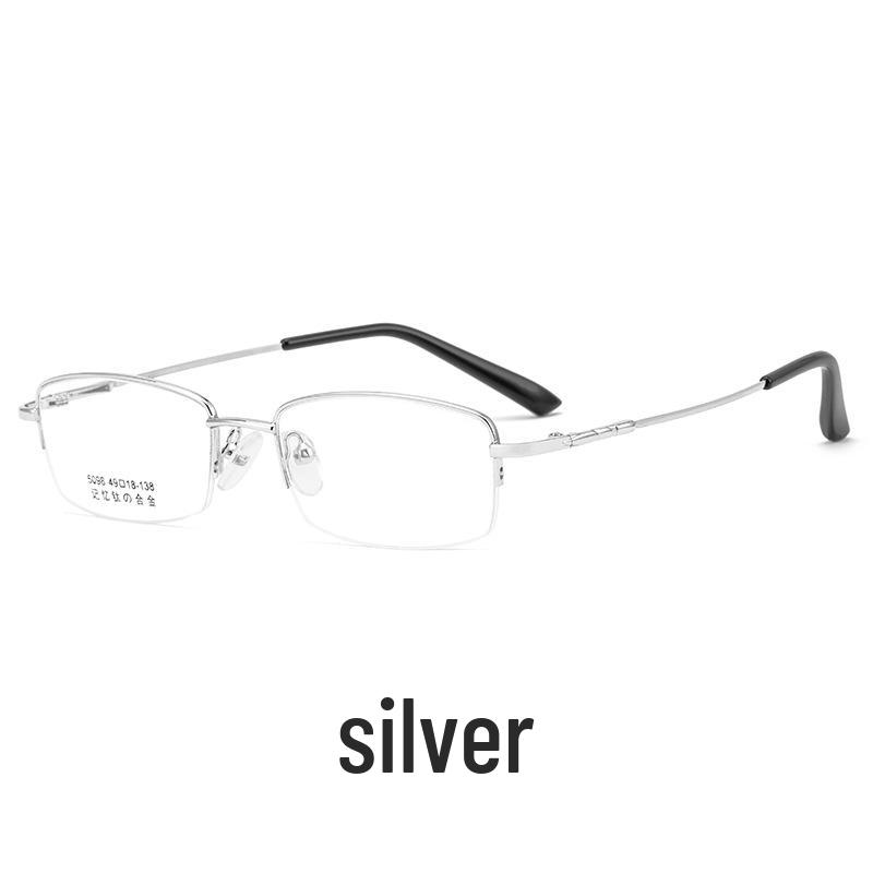 

Чоловічі надлегкі титанові напіврамкові окуляри Danyang 5098JY - Діловий стиль