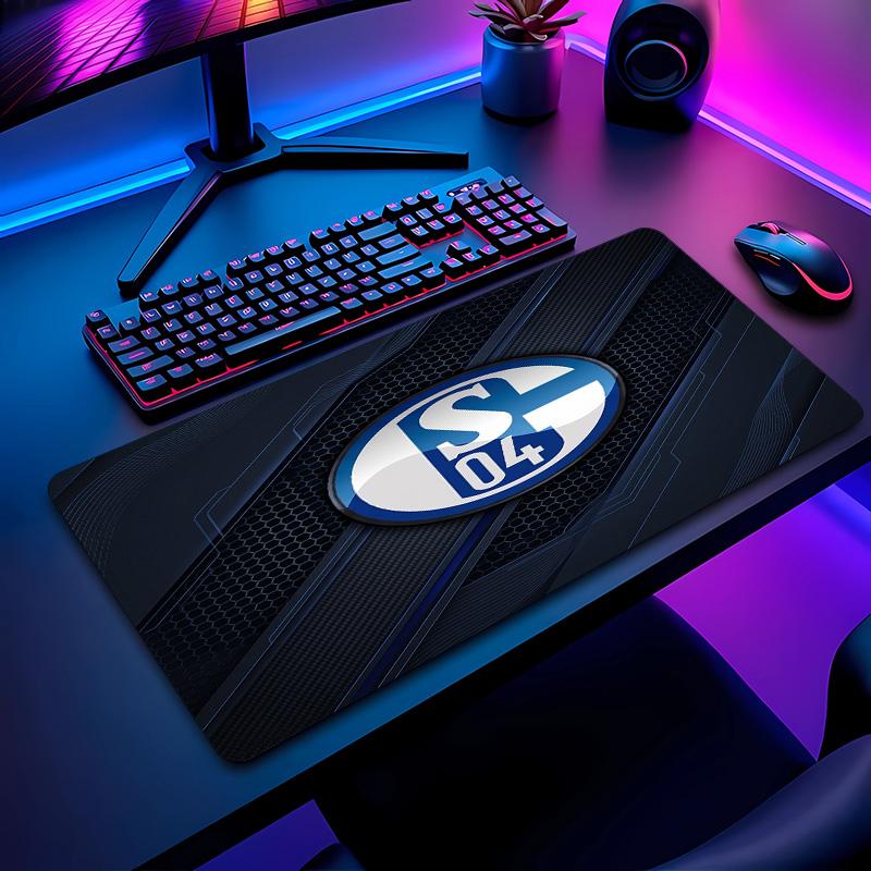Tappetino per Mouse con Motivo Calcio Schalke 04 Non?Tappetino Mouse da Gioco Antiscivolo con Base in Gomma per Scrivania Ufficio Casa