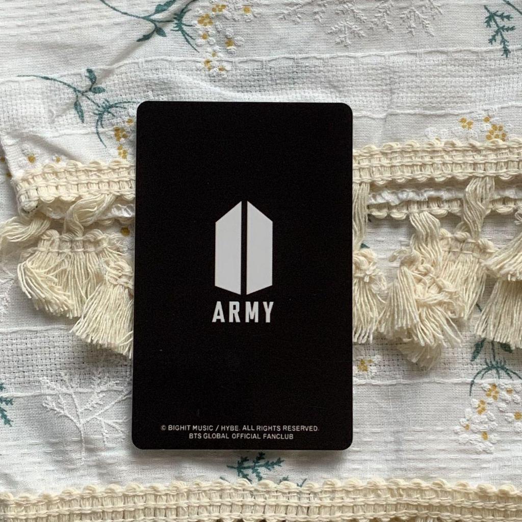 [USED] BTS FC Photo Card JPFC Purchase Bonus Lottery Jin Trading Card