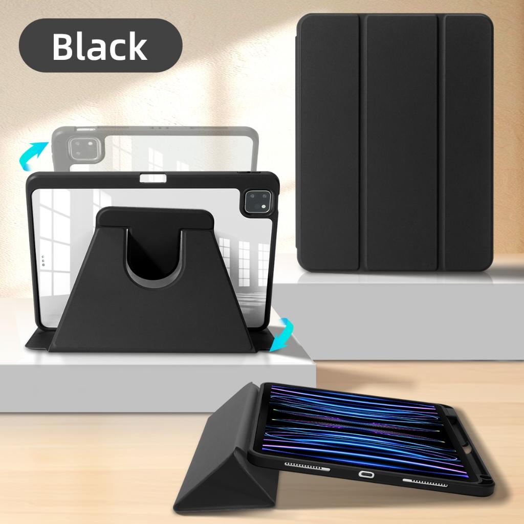 

Прозрачный акриловый чехол для iPad 10-го поколения 10.9 Air 11 13 M2 2024 Pro 13 11 GenerationCasing с держателем для ручки Pro 13 M4 2024 чёрный