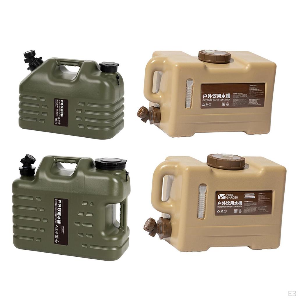 Carrier Tank with Faucet Large Capacity Outdoor Camping Hiking Fishing Water Storage Bucket