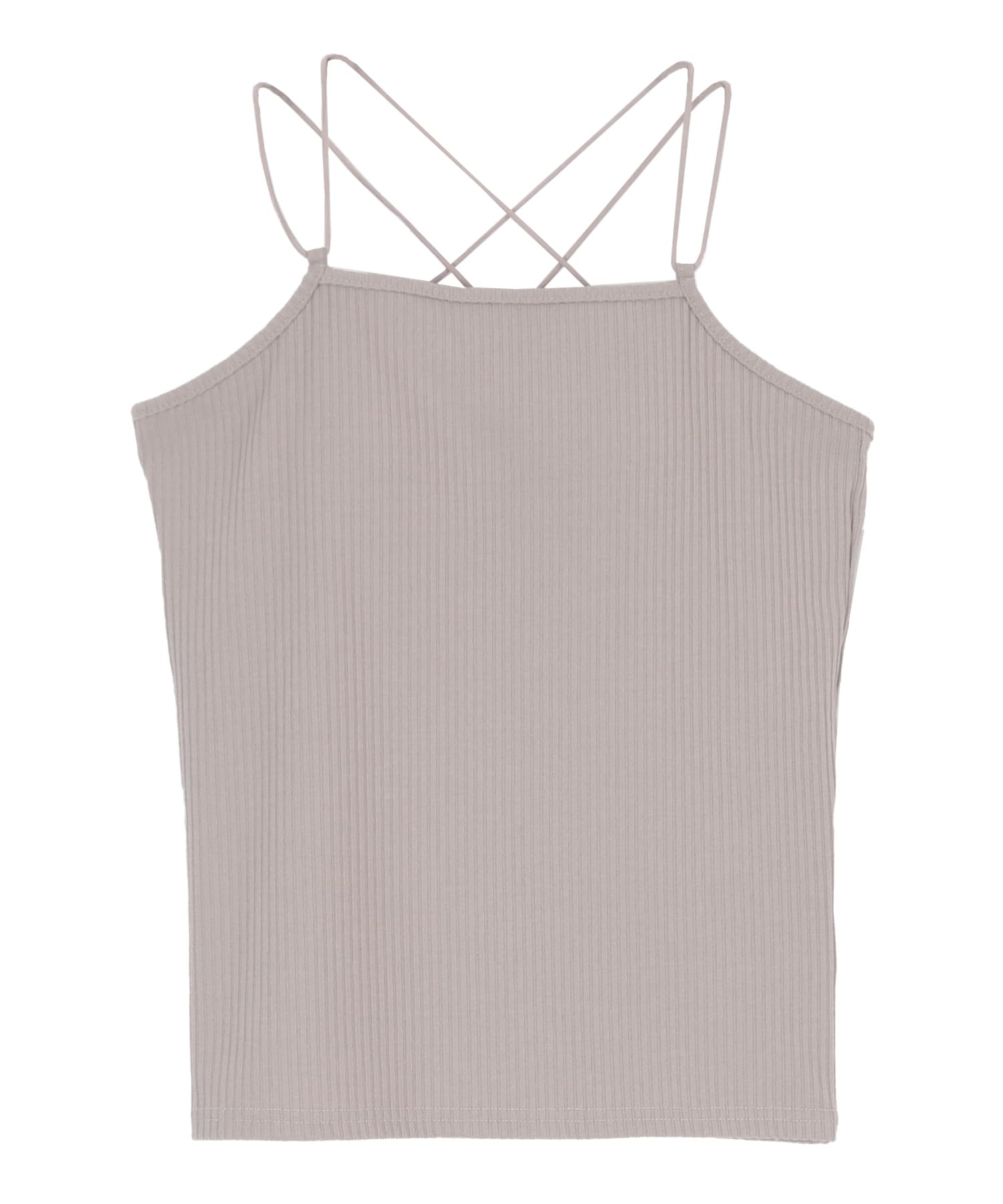 

Titibait Back Cross Camisole with Size ADJR0263 Cups, Women s, M, Beige, бежевый