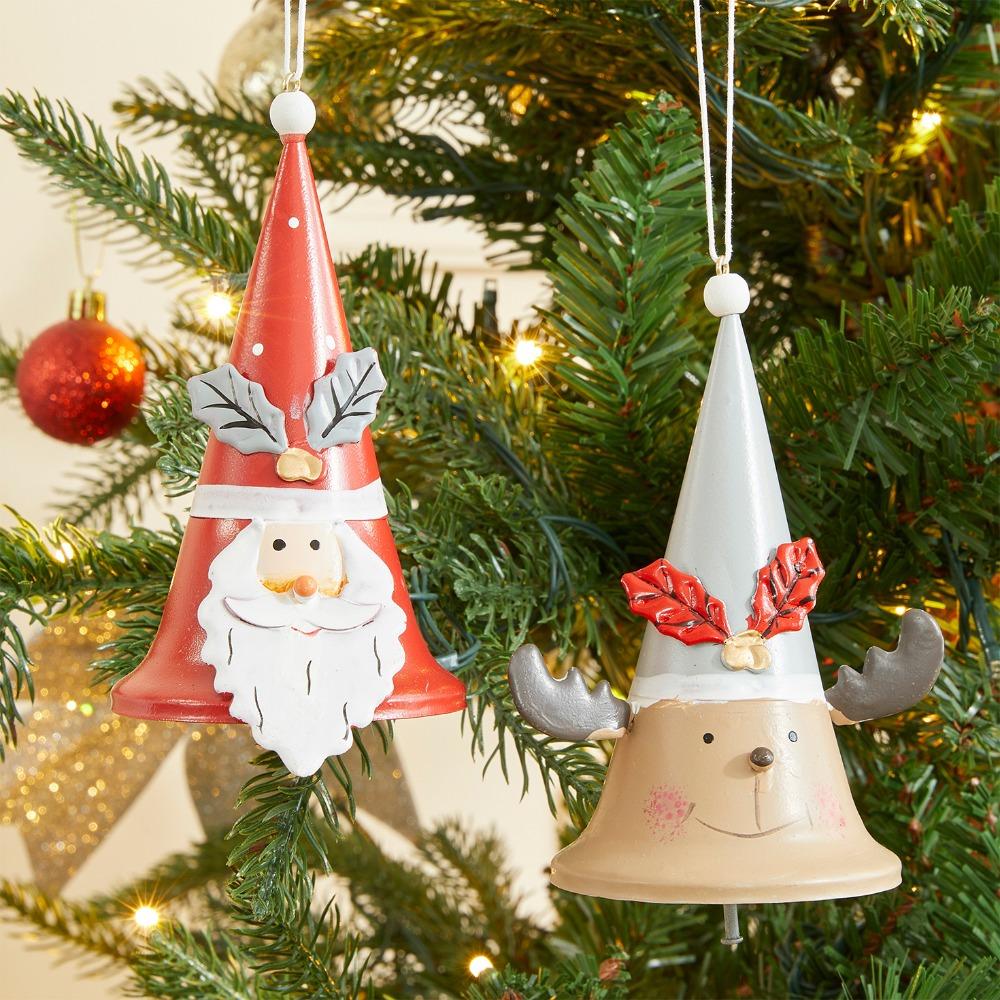 Iron Door Hanging Ornament Snowman/Deer Painted Window Pendant  Grocery Store