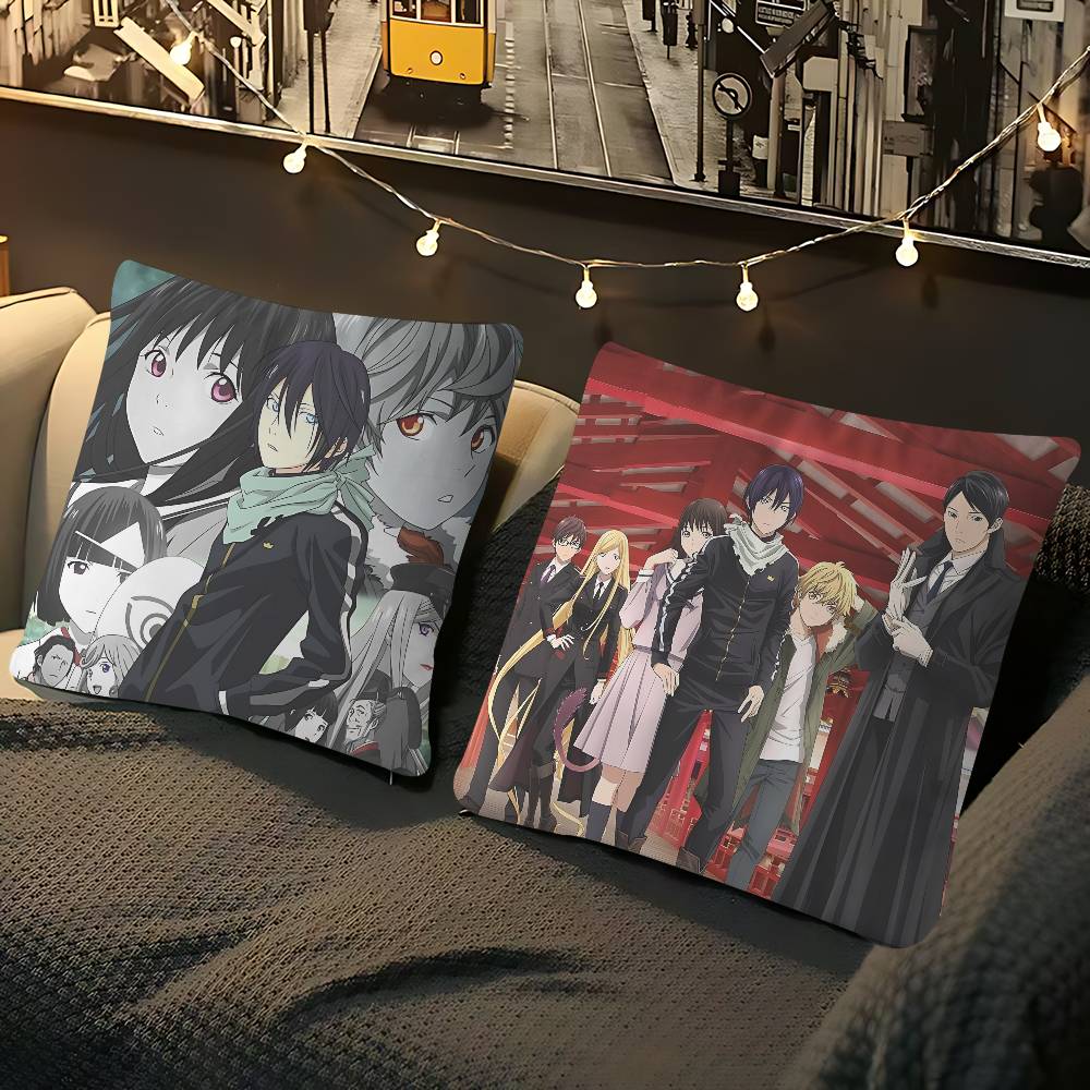Anime N-Noragami Pillow Cushion Cover Pillowcase Living Room Sofa Home Decor Customized