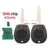2-Button 433MHz ID46 Remote Key for Nissan X-Trail, Patrol, Navara, Qashqai