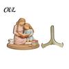 Fine Craftsmanship Decorative Items Wooden Reading Desktop Ornaments for Home Office Decor, Minimalist Figurine, Fashionable Small Creative Art Craft