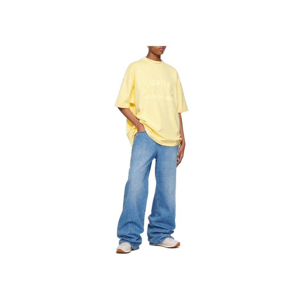 Fear of God Essentials Heavy Jersey Short-Sleeve Tee Garden Yellow Men Tops 125SP242001F