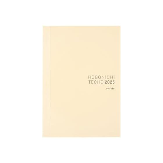 Ежедневник Hobonichi Techo 2025, формат Cousin (A5) Размер [A5/1 страница в день/Январь/Начинается в понедельник]
