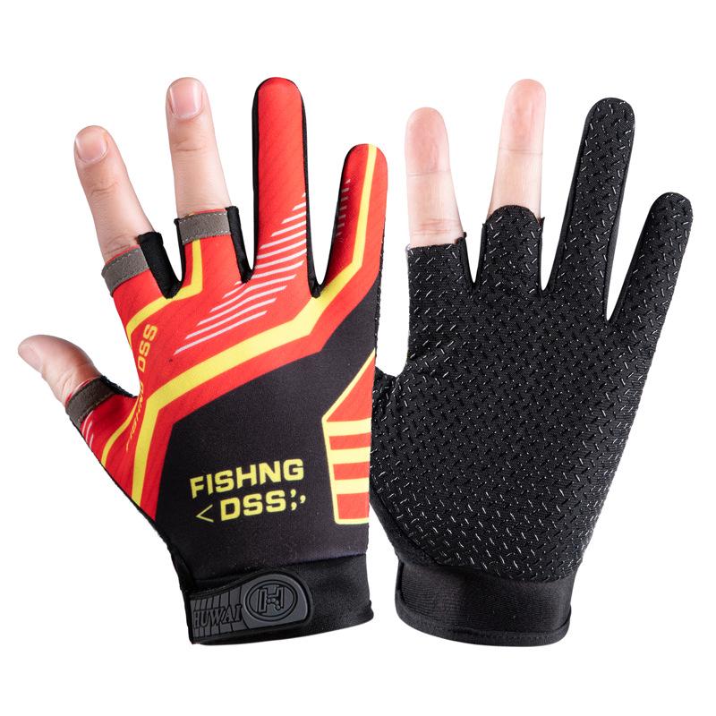 Unisex Quick-Dry Sun Protection Fishing Gloves – Three-Fingerless, Breathable, Anti-Puncture for Sea Fishing & Fly Casting