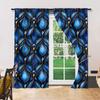 Set Of 2 Chic Inspired Window Curtains Design Easy Hanging Polyester Material Perfect Bedroom Living Room Nordic Made Sitting Treatment
