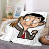 1 Stück Mr Beans Video Adventures Flanelldecke für Super Weichen Niedlichen Komfortdecke für Reisebettwäsche Couch Sofa Decke Y73044