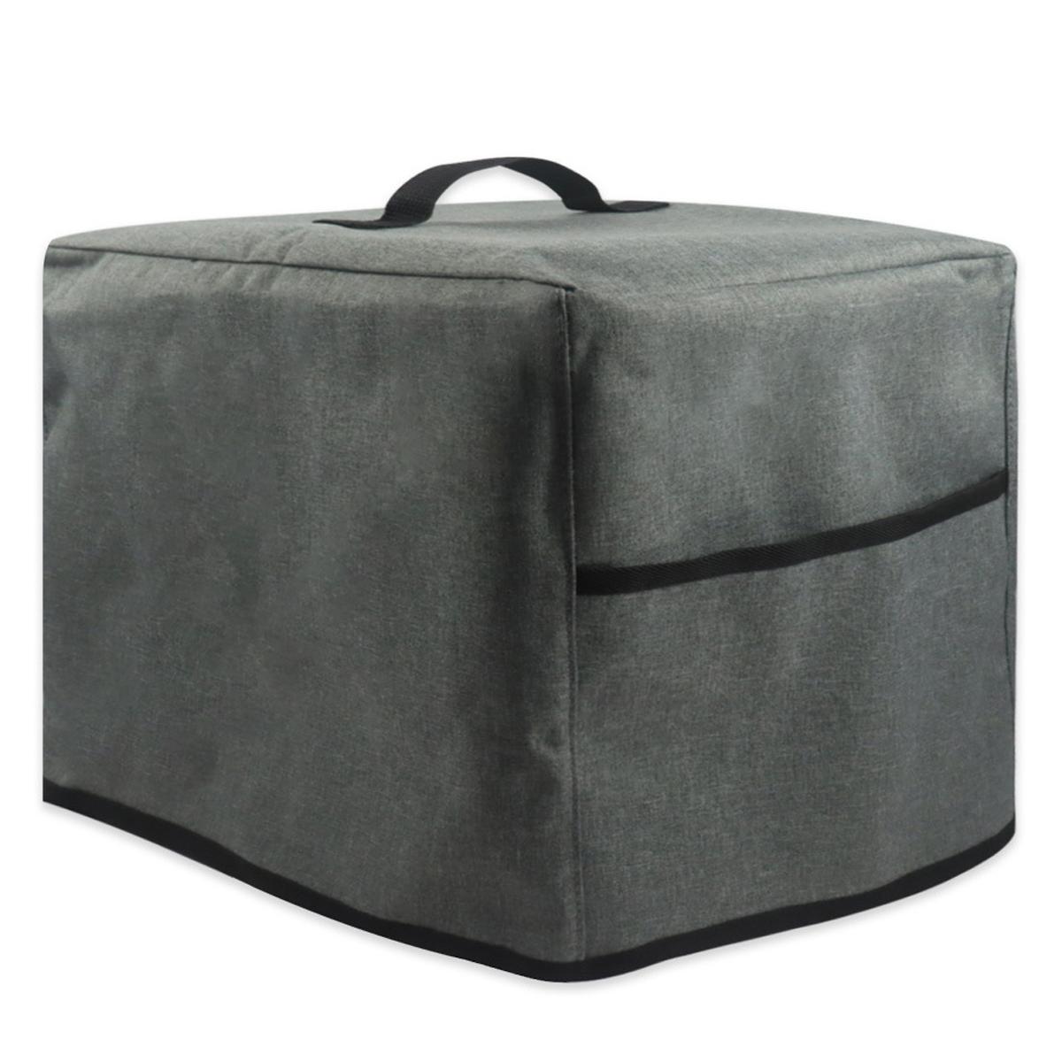 

Пылезащитный чехол для фритюрницы с ручкой. Карманы для хранения. Многоразовый водонепроницаемый нейлоновый пылезащитный чехол для мелкой бытовой техники. Подходит для моющегося пылезащитного чехла. 34.5x26.5x29cm темно серый