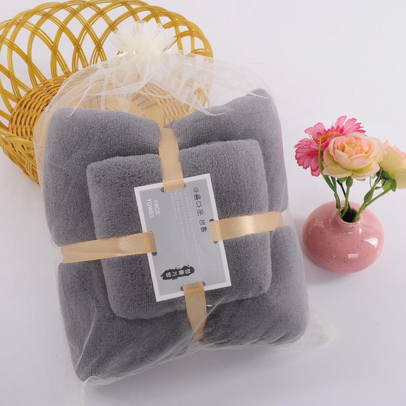 Coral Fleece Towel Set: Wearable, Absorbent Bath & Beach Towels, Ideal Gifts