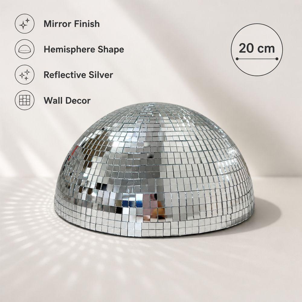 Mirror Finish Mirror Half Ball Mirror-surfaced Hemispherical Wall Decoration Party Backdrop Decor