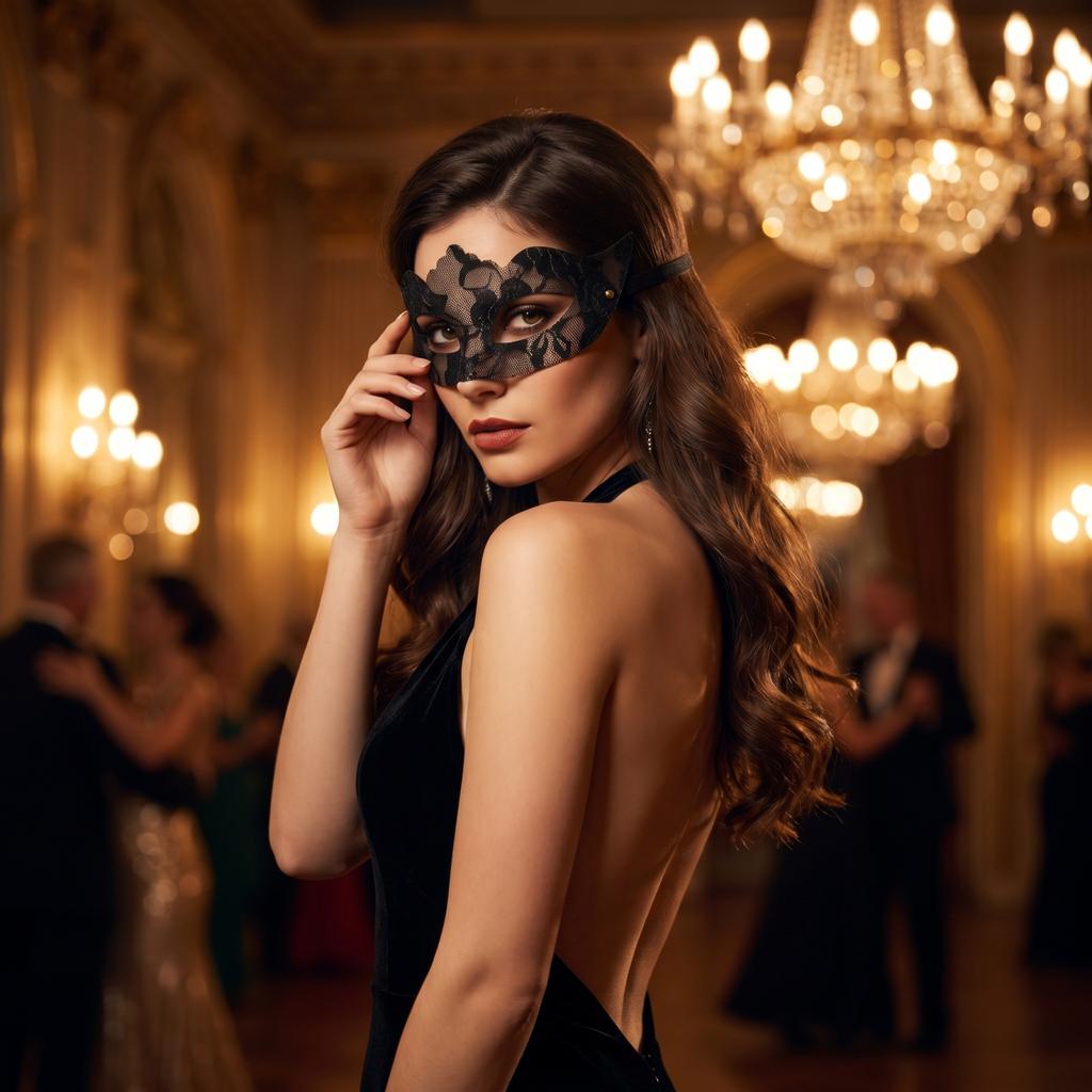 Half Face Lace Transparent Masquerade Ball Costume Party Eye