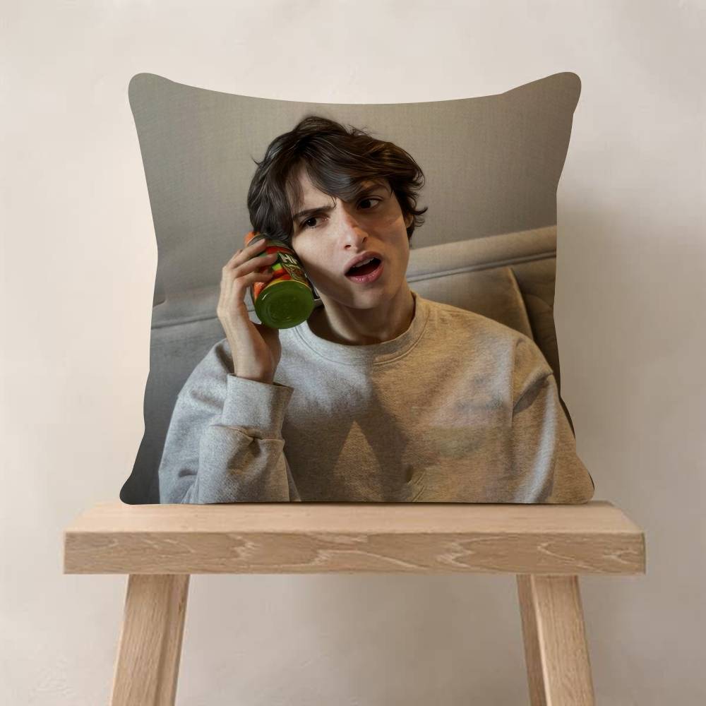 Actor FFinn COOL Wolfhard Cushion Cover Car Throw Pillow Case For Sofa Car Christmas Gift