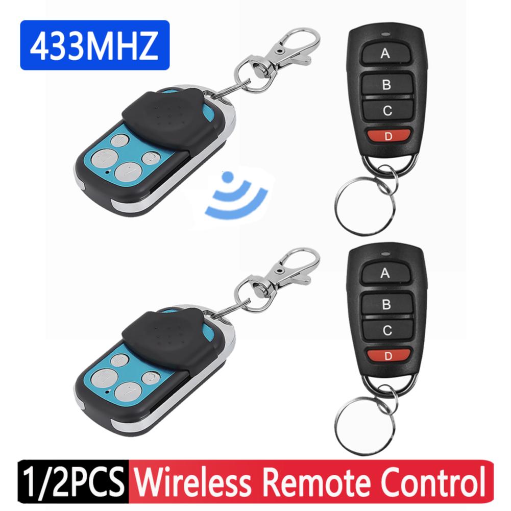 1/2PCS Auto Copy Remote Control Auto 4 Channel ABCD Code Garage Gate Door Opener Duplicator 433.92 MHz Cloning Code Car Key