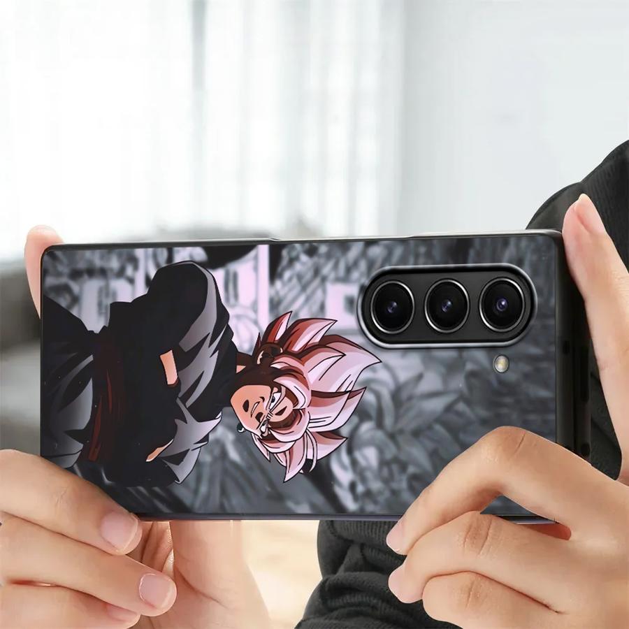 Coque pour Samsung Galaxy ZFold6 ZFold3 Z Fold 7 6 5 4 3 ZFold5 ZFold7 ZFold4 Coque Arrière de Téléphone Anime Dragon Balls