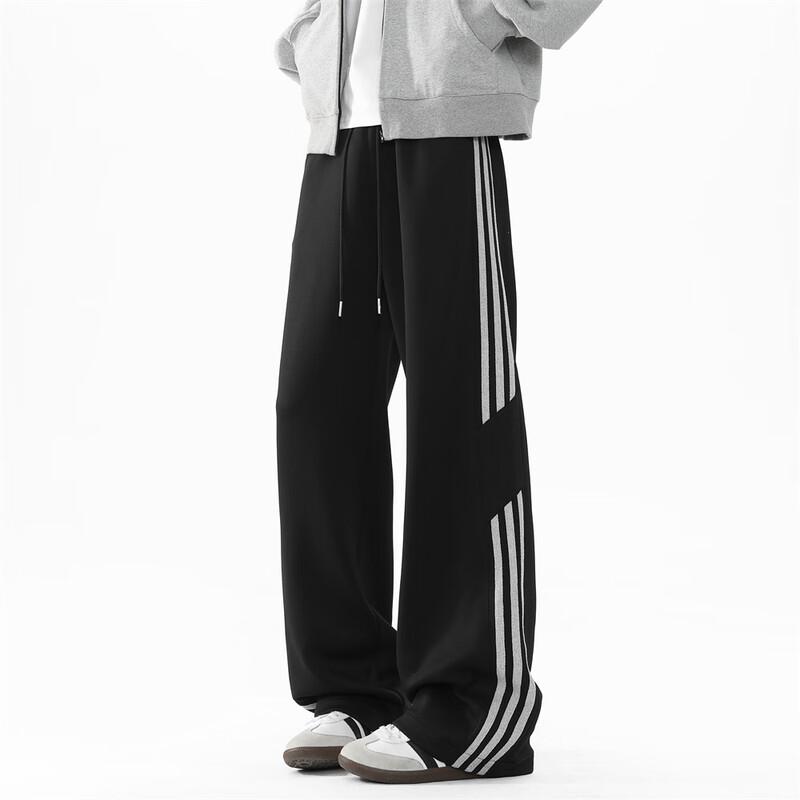 Herren Locker Geschnittene Weitbeinige Gerade Lässige Sporthose